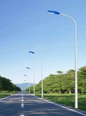 5米6米7米8米自弯臂路灯A字臂路灯杆高杆灯LED道路灯户外灯广场灯