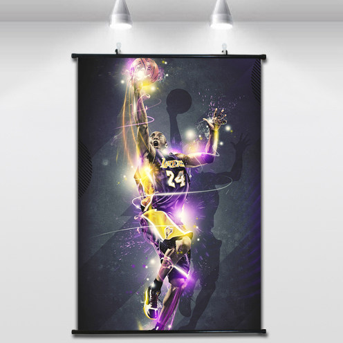 美国科比艺术风墙贴书房壁画