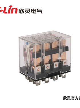 欣灵JQX-13F-4ZL中间继电器HHC68A-4ZL小型电磁HH64PL 带灯AC220V