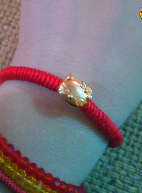 手链转运珠本命年红绳