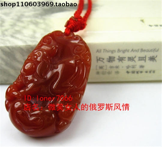 琥珀色玛瑙原石项链