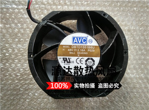 原装奇宏AVC DBTD1551B8U 48V 2.16A 大风量 四线pwm调速风扇