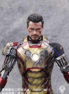 丧钟重涂制作超级战损MK42钢铁侠3HT人偶爱情公寓编剧收藏