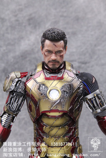 丧钟重涂制作超级战损MK42钢铁侠3HT人偶爱情公寓编剧收藏