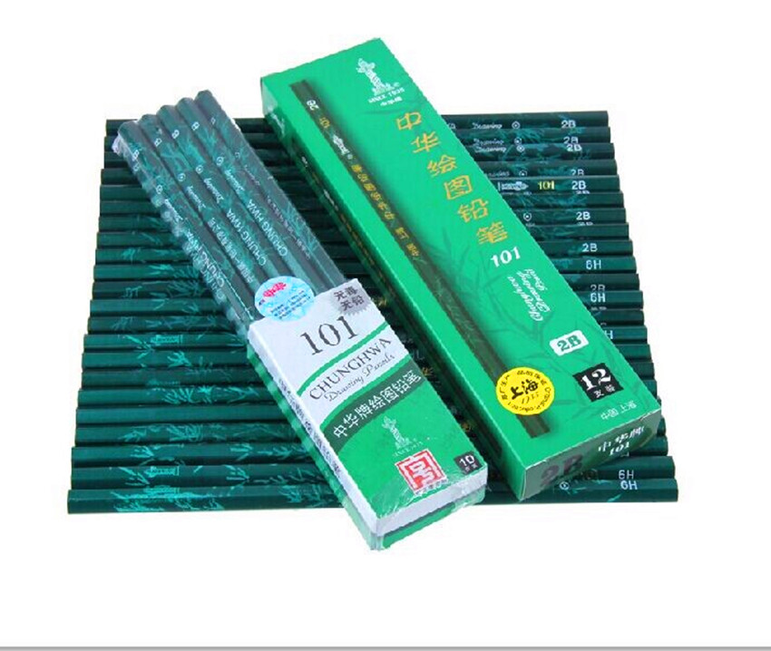 上海 中华铅笔HB/2H/3H/4H/5H/3B/4B/5B/6B/8B 中华牌铅笔 正品
