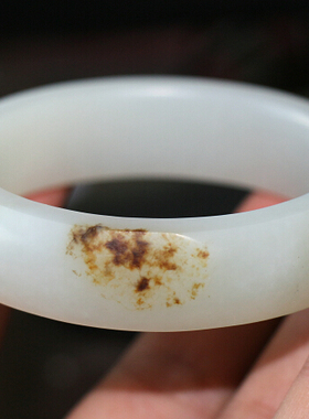 和田一级白玉籽料老熟的带翠料子