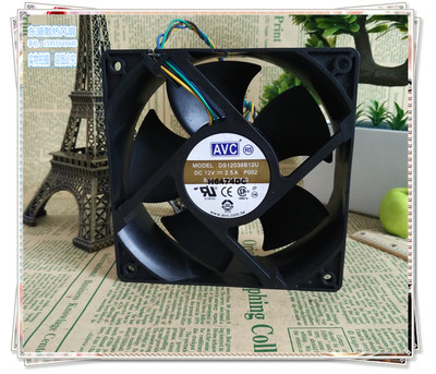 原装AVC 12038 12V 2.5A 双滚珠轴承 12厘米暴力风扇 DS12038B12U