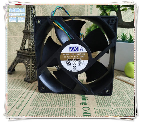 原装AVC 12038 12V 2.5A 双滚珠轴承 12厘米暴力风扇 DS12038B12U