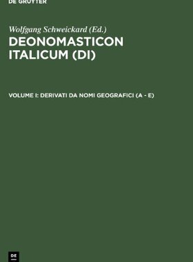 【预售】Derivati Da Nomi Geografici (a - E)