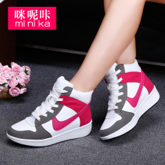 Microphone clicking fall 2015 new stealth increases women's high shoes a breathable casual sneaker women shoes