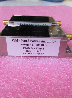 美国进口 15-20GHz 24-27dBm SMA 射频微波中功率放大器