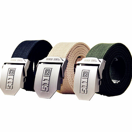 户外休闲511钢头战术腰带军迷帆布编织内用加厚皮带特战作训腰封