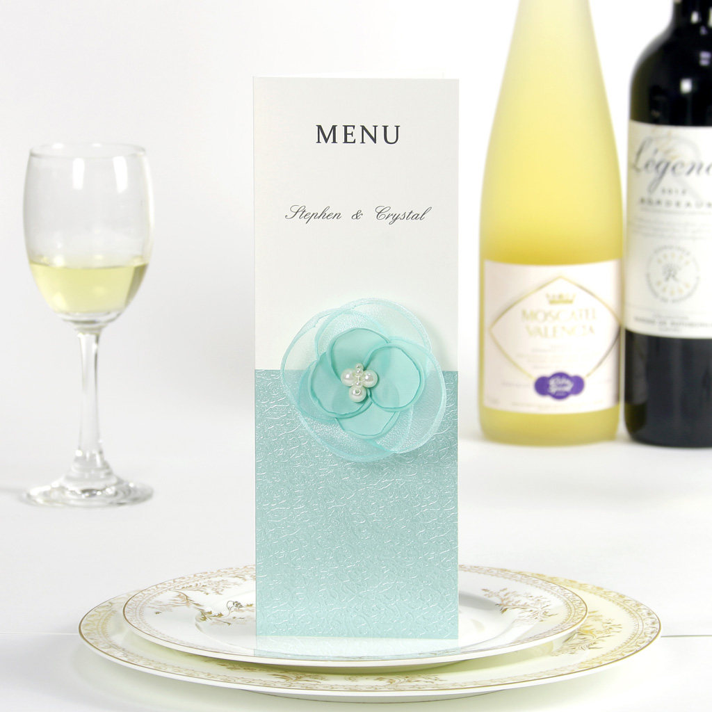 tiffany花朵结婚喜宴菜单菜谱定制婚礼宴会餐单MinlingFloralMenu|msdalam kategori bekalan perayaan/hadiah, kad kerusi - dari Buy2taobao.com untuk memberikan perkhidmatan ejen Taobao profesional membeli