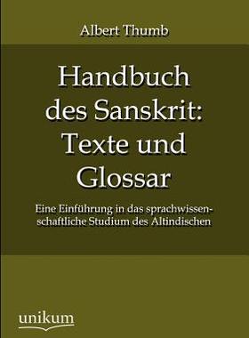 【预售】Handbuch Des Sanskrit: Texte Und Glossar