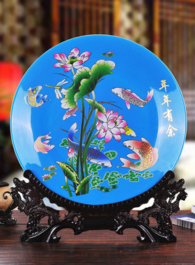 景德镇大号工艺品陶瓷挂盘