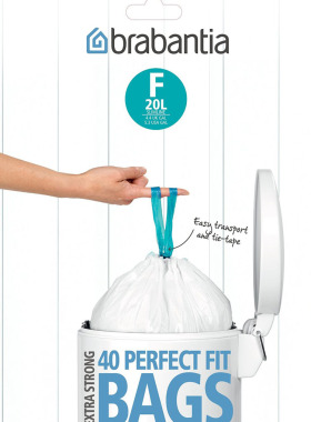 100%德国原装进口BRABANTIA ROLLS PACK F型超强韧垃圾袋20L现货