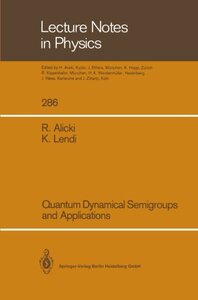 【预订】Quantum Dynamical Semigroups and App...