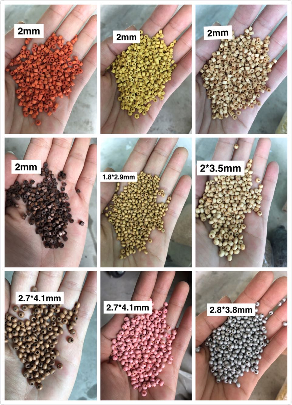 diy木质辅料算盘珠