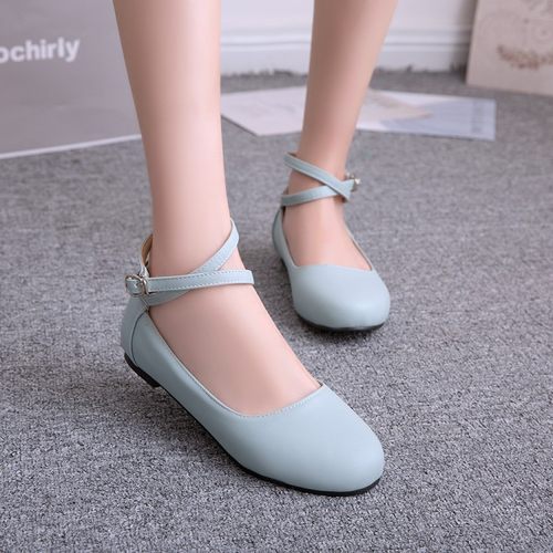 芭蕾清新圆头浅口女生玛丽珍鞋