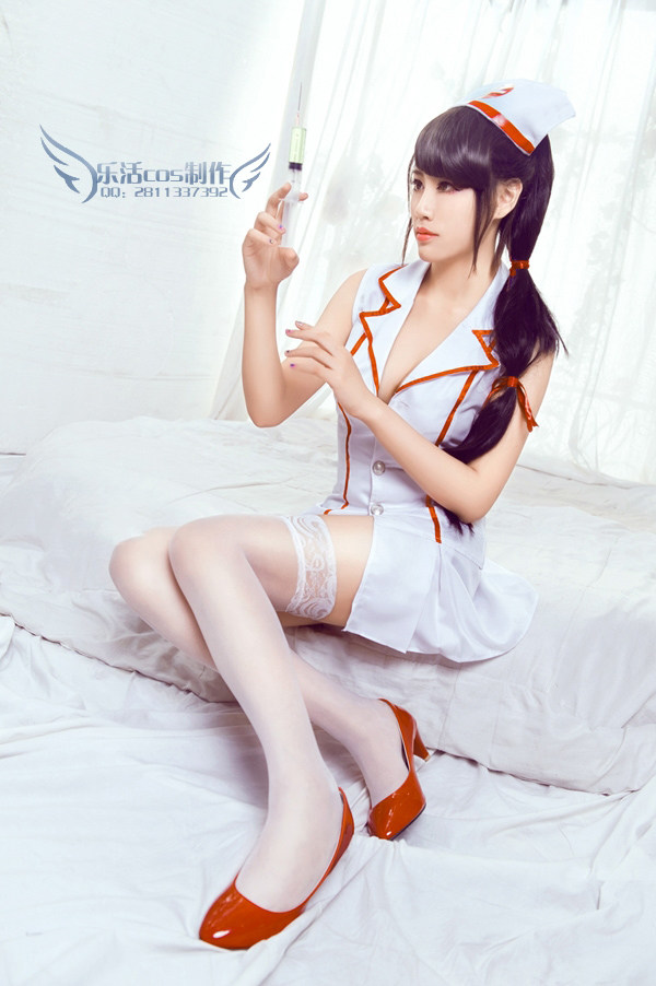 【可出租】现货lol英雄联盟女 实习护士阿卡丽 cosplay 服装 道具