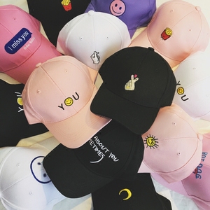 韩国学生百搭棒球帽子夏季情侣鸭舌潮韩版遮阳男女帽夏天街头