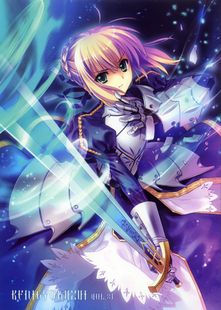 日本动漫海报 圣杯之战命运之夜Fate/stay night动漫装饰画D7540C