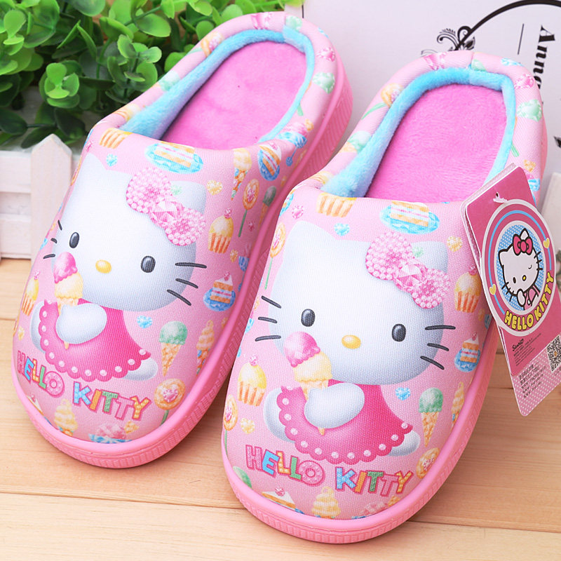 Chaussons enfants en autre HELLO KITTY pour hiver - semelle autre - Ref 1004037 Image 1