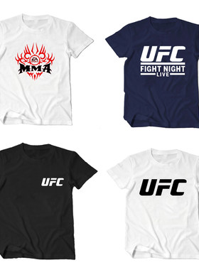 ufc男装格斗mma散打宽松短袖T恤