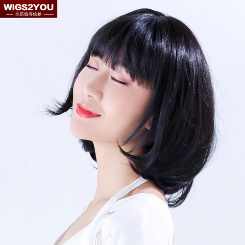 wigs2you日本短款齐刘海bobo头