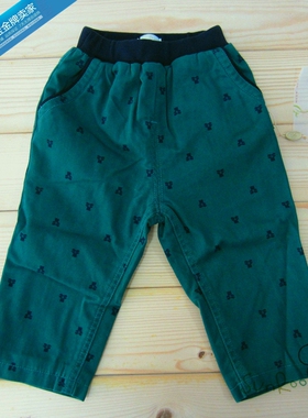 【2折清仓】阳光鼠秋装 男童双层梭织长裤 夹棉休闲裤子80码