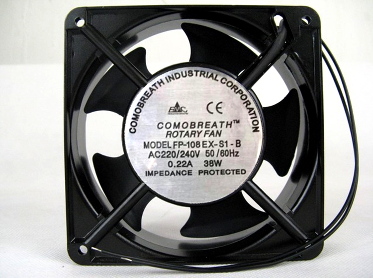 FP-108EX-S1-B 220V 240V 0.22A 38W 12CM 机柜风扇金属 交流风机