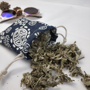 艾叶艾草香包端午节香囊薰衣草迷迭香陈皮粗布复古驱蚊包卧室汽车