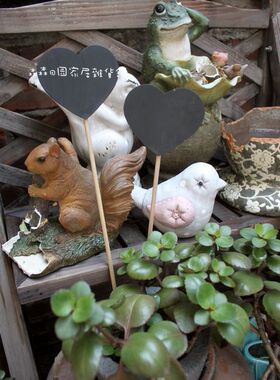 样品木质小黑板园艺装饰摆件