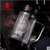 正品富光高級水晶玻璃杯 320ml高檔水杯男士有手柄辦公泡茶杯子
