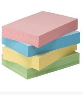 A5彩色复印纸 A5手工纸 粉红打印色纸 500张 10种颜色可选 80克纸