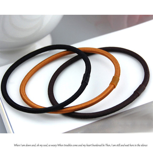 韩国进口发饰头饰品 打底皮筋实用超弹彩色发圈发绳头绳(大号)
