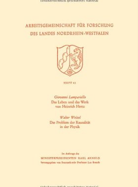 【预售】Das Leben Und Das Werk Von Heinrich Hertz / Da...
