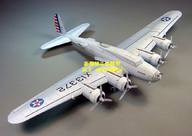 1.4米 美国波音b17轰炸机B299重型运输机模型