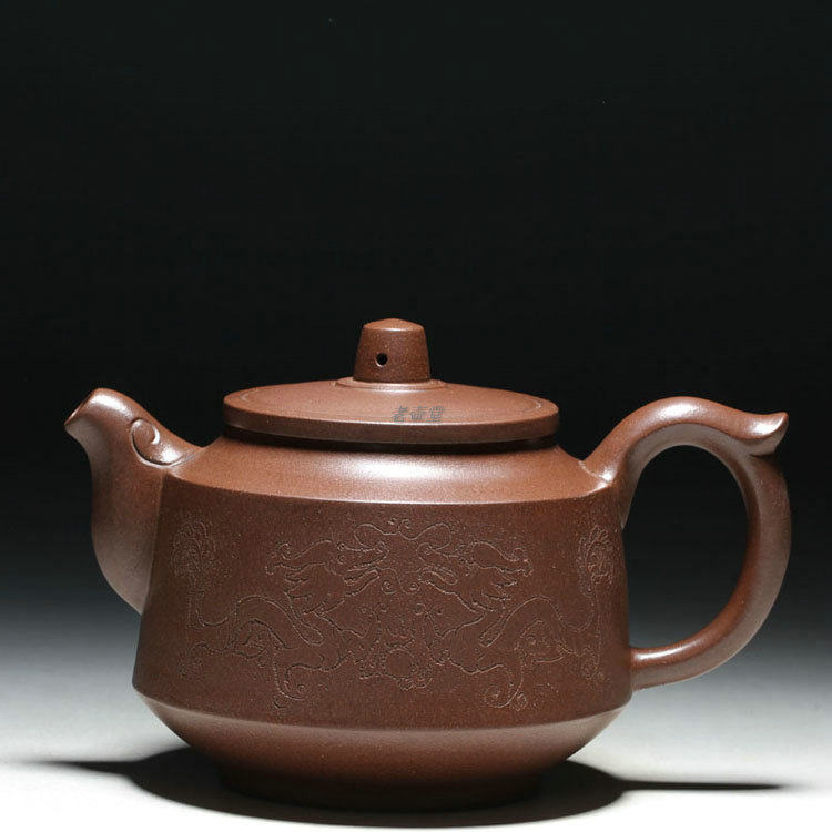 老壶堂 早期作品 老紫砂壶 徐汉棠制  老壶 老紫泥420cc