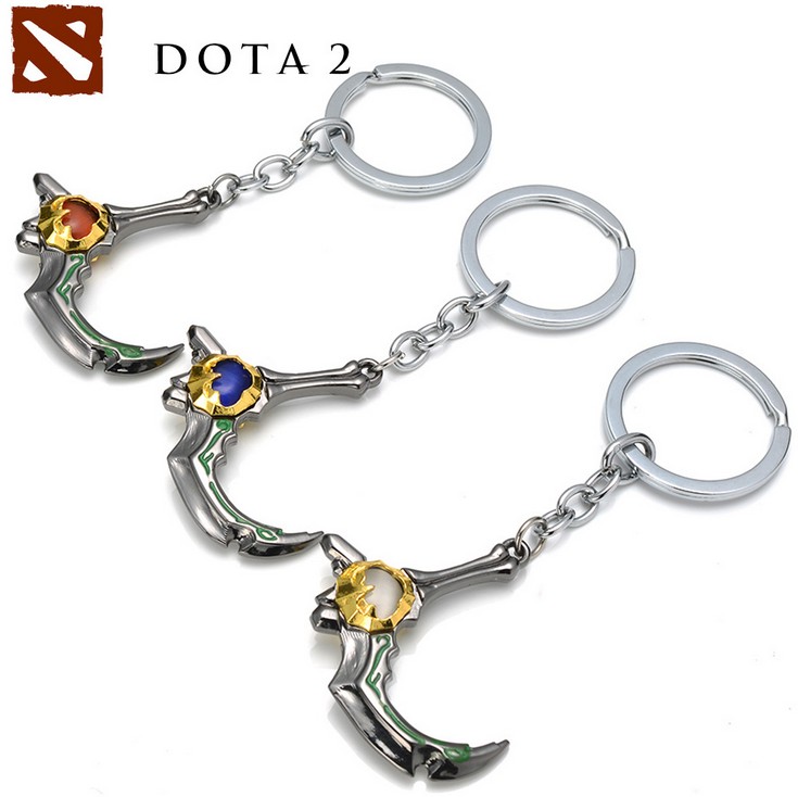 游戏周边 新品Dota2小鱼人斯拉克不朽冰眼纯正斯嘉蒂倒钩钥匙扣