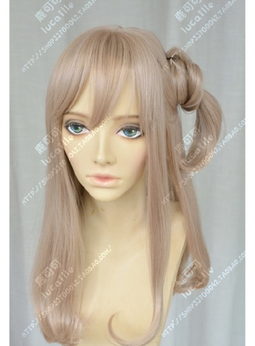 鹿家！出口泰国原宿软妹奶奶灰亚麻粉空气刘海带头皮LOB假发