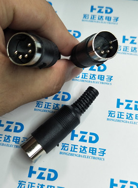 键盘 鼠标ps2公头接插头 MD4 5 6 7 8针 S端子5P芯接头大DIN5芯