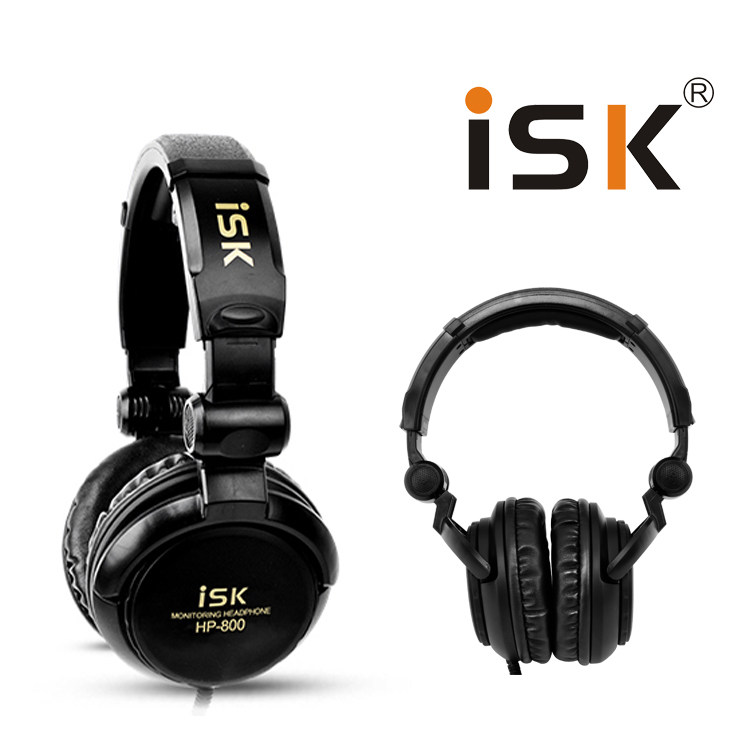 ISK HP-800 HP800封闭式监听耳机 录音棚监听网络K歌专用送延长线