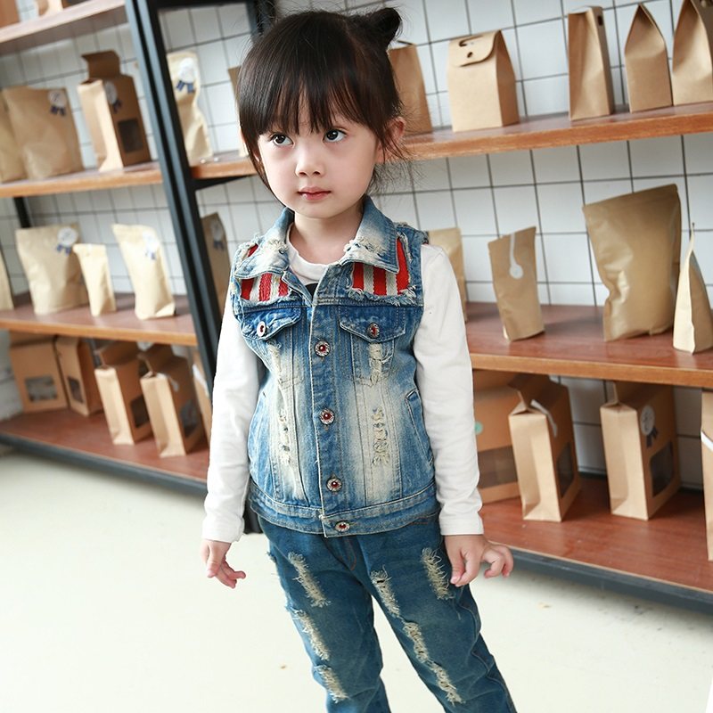 Gilet fille en toile - Ref 2071126 Image 1