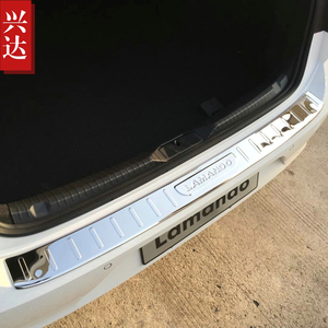 适用于2015-19款上海大众凌渡不锈钢后保险杠踏板Lamando外后护板