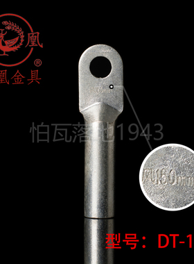 正品凤凰镀锡堵油式铜接头 DT-150MM2铜鼻子 接线端子 B级 一只价
