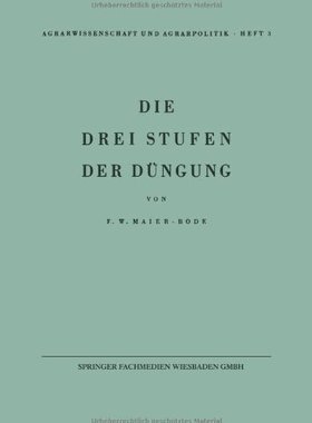 【预售】Die Drei Stufen Der Dungung: Ein Beitrag Zur F...