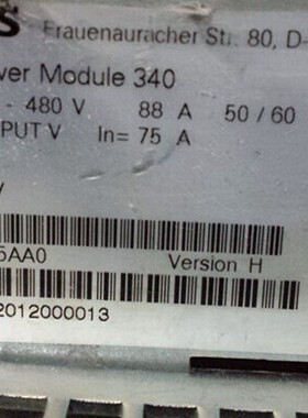 全新 西门子 6SL3210-1SE27-5AA0 非实价、具体请咨询