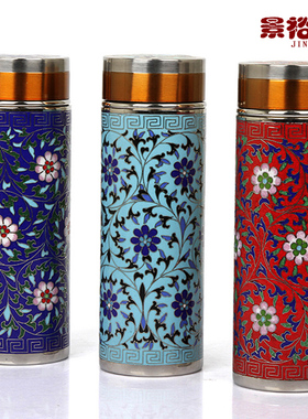 景泰蓝保温杯领导客户摆件工艺品