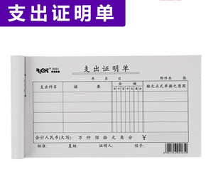 莱特3001 支出单 48k 支出凭证 支出证明单 财务办公用品批发包邮
